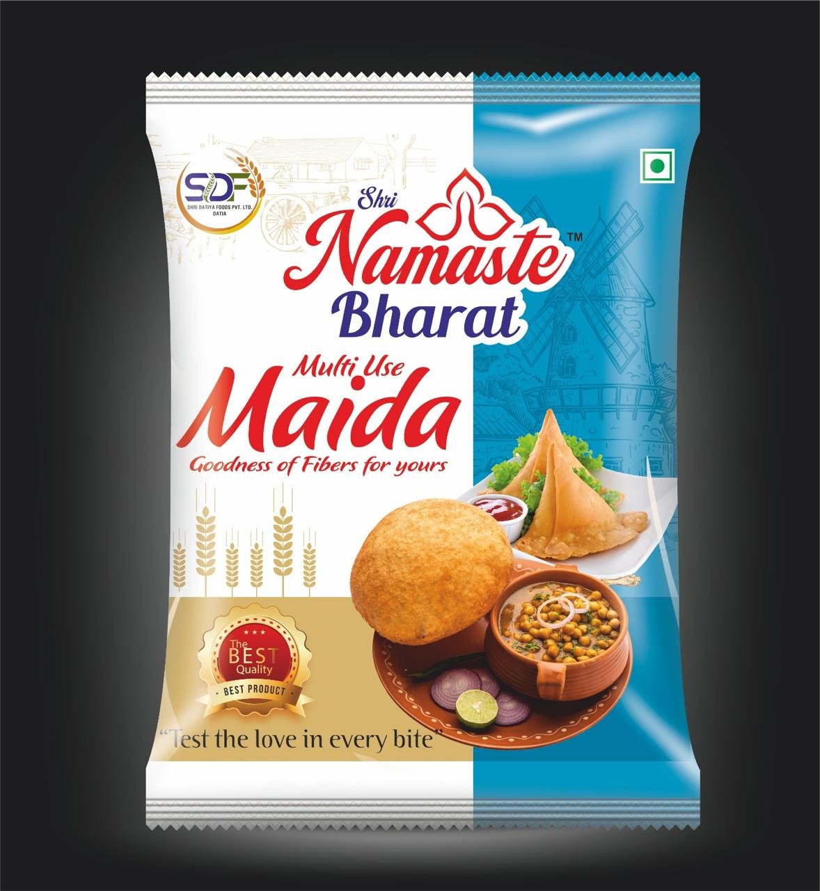 Shri Namaste Bharat Multi Use Maida – Premium Refined Wheat Flour for Bakery, Puri, Bhatura & Snacks